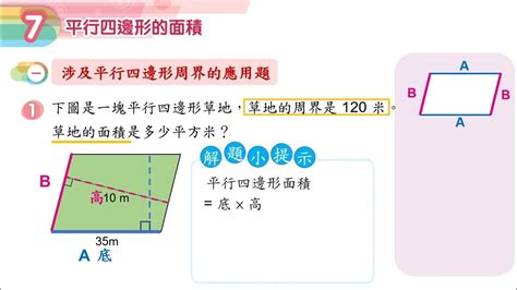 平行四邊形面積難題 大門對鏡